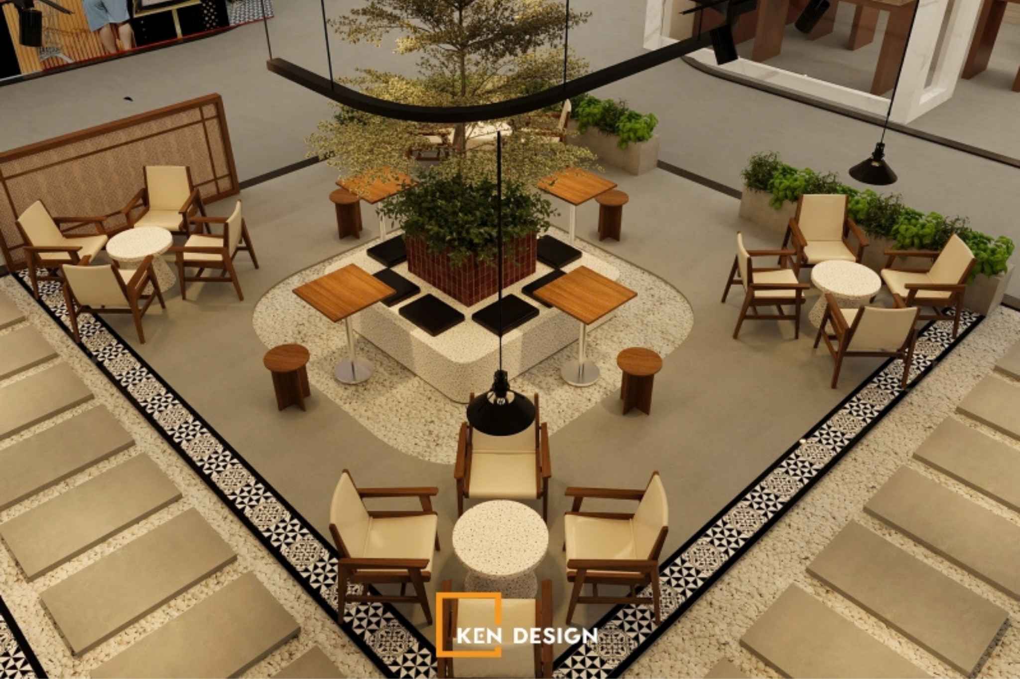 Giữ khoảng cách hợp lý giữa các vị trí ngồi